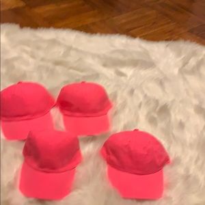 Pink summer hats